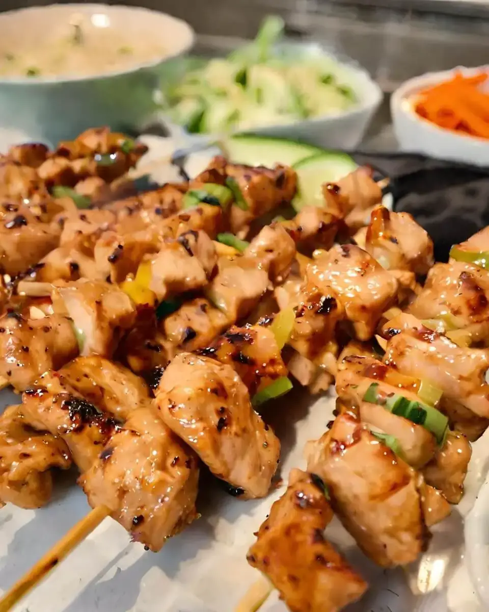 Bang Bang Chicken Skewers