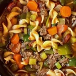 Beef and Noodle Garden Soup