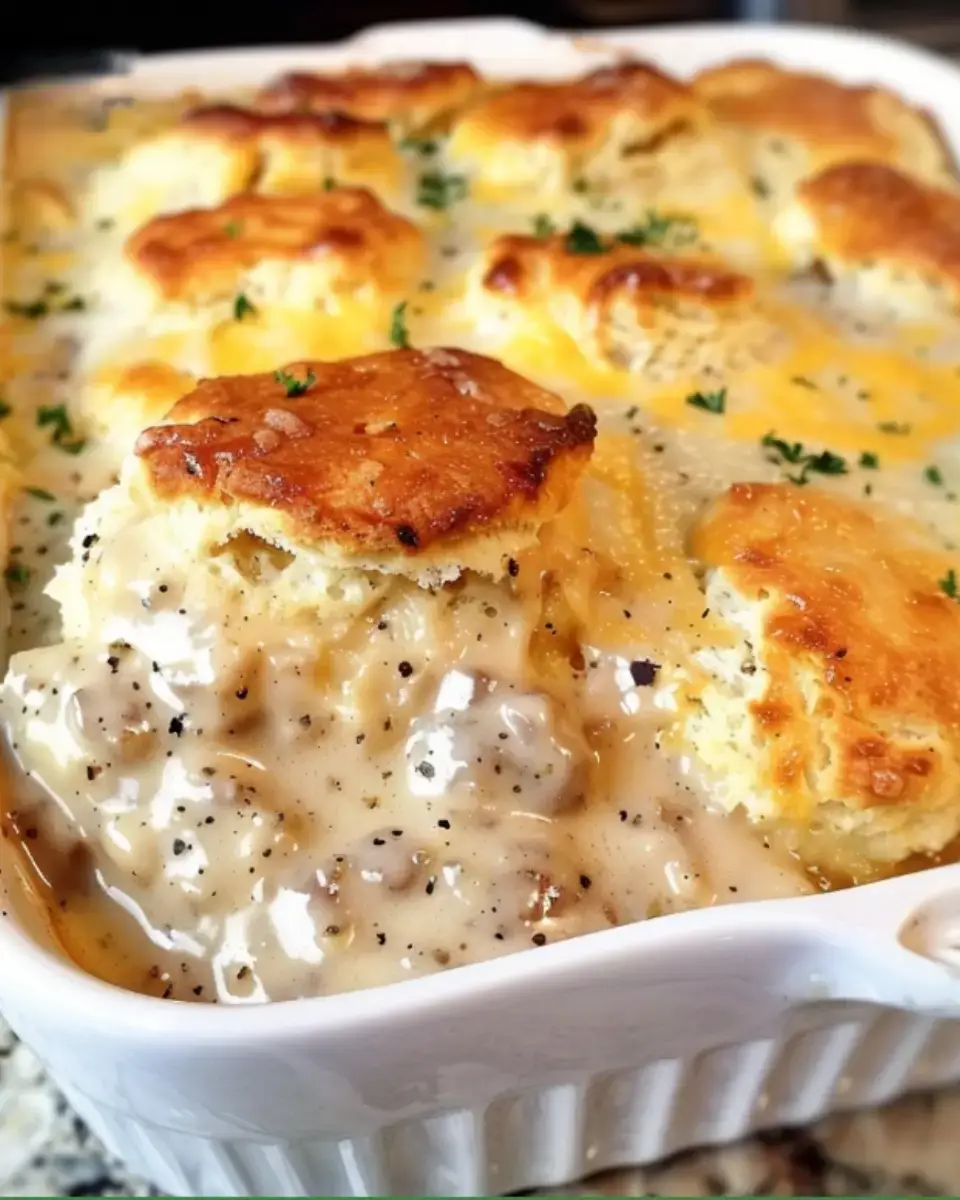 Biscuit & Gravy Casserole Recipe