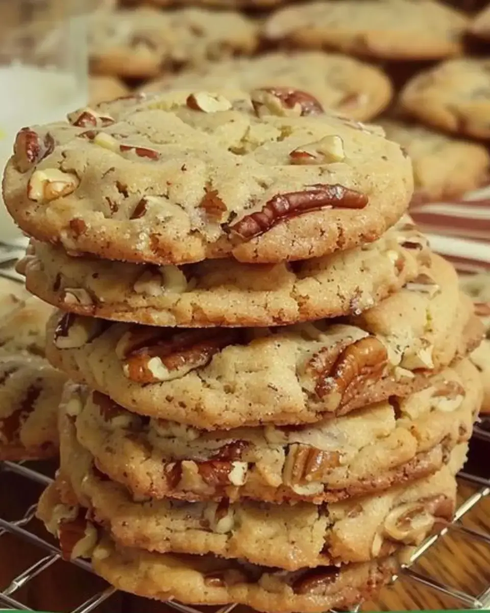 Buttery Pecan Shortbread Cookies