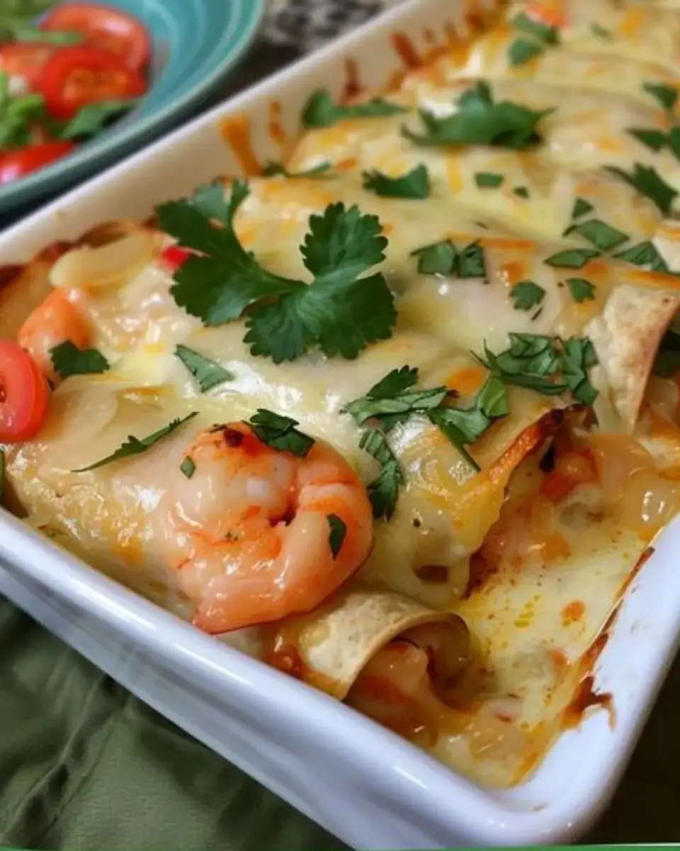 Creamy Shrimp Enchiladas