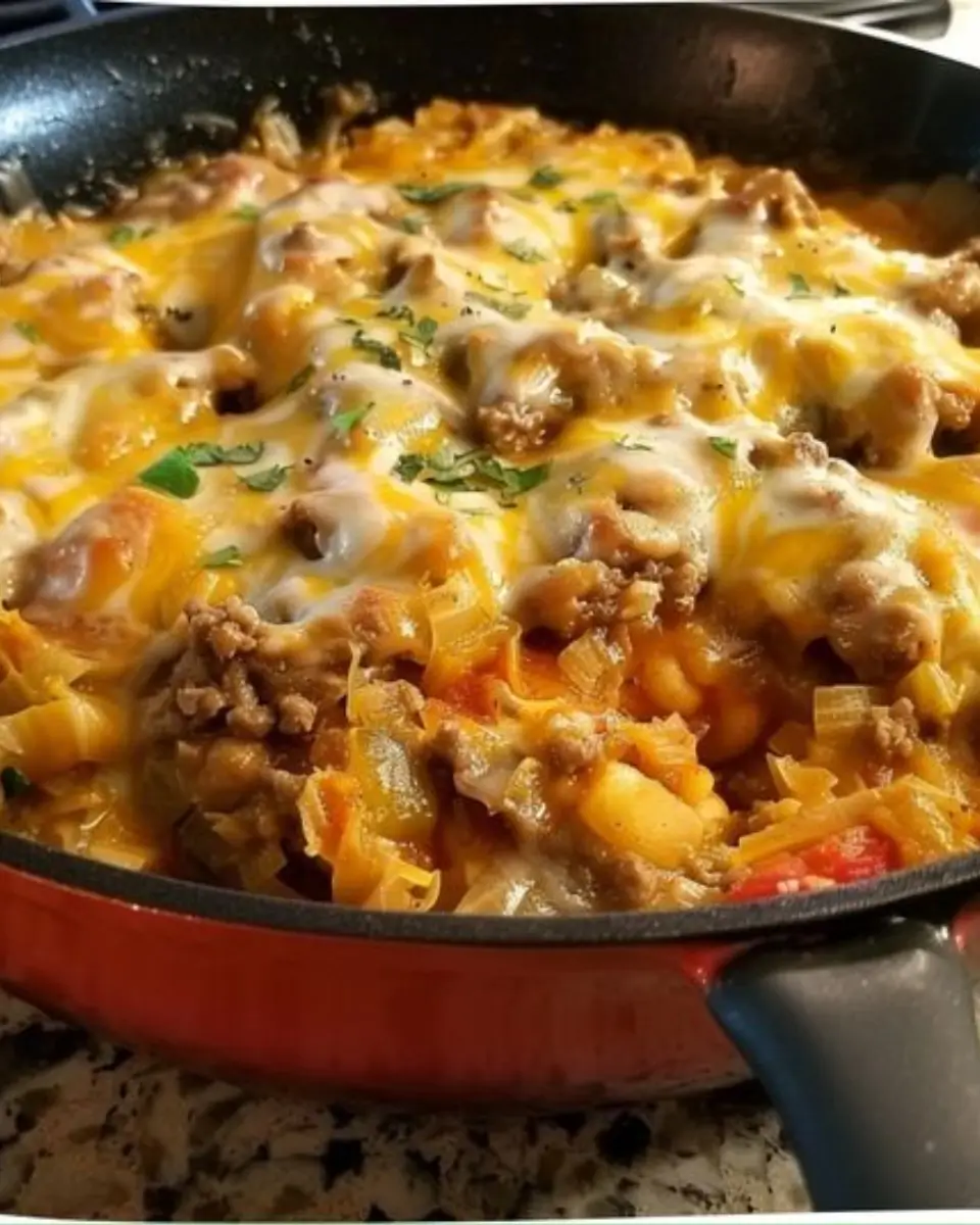 One-Skillet Cabbage Roll Casserole