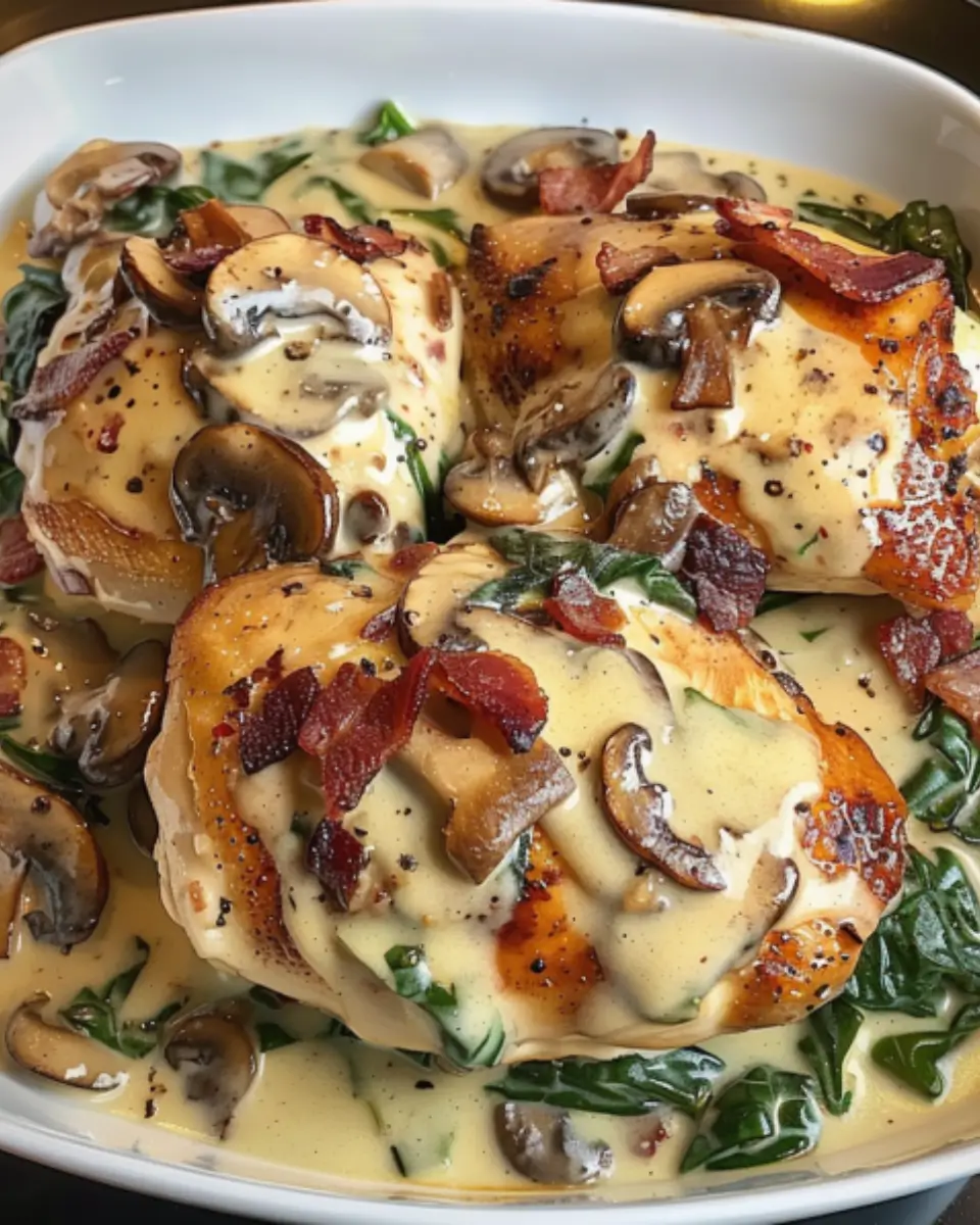Chicken with Creamed Spinach