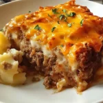 Cowboy Meatloaf and Potato Casserole