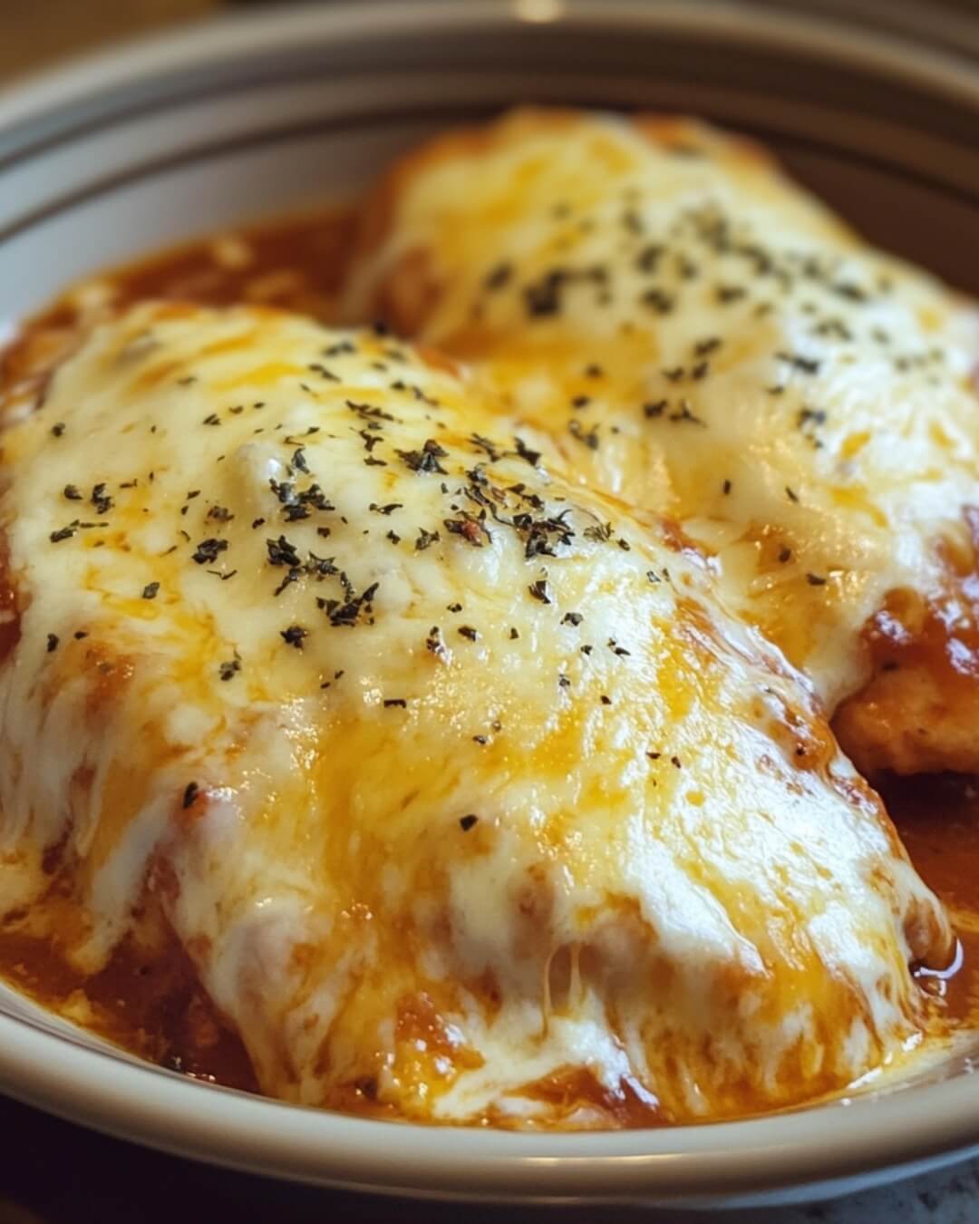 Slow Cooker Cheesy Mozzarella Chicken