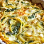 Baked Spinach Chicken Spaghetti