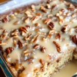 Butter Pecan Praline Poke Cake