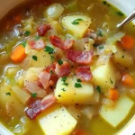 Irish Bacon Cabbage and Potato Soup Recipe