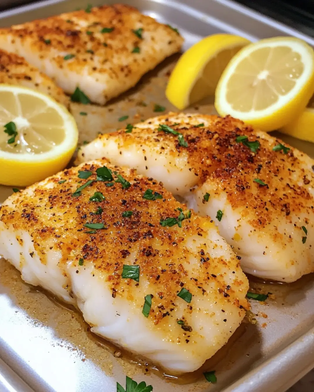 Lemon Pepper Baked Cod