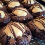 Buckeye Brownie Cookies