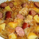 Polish Sausage, Sauerkraut, and Potatoes