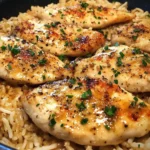 Chicken with Garlic Parmesan Rice