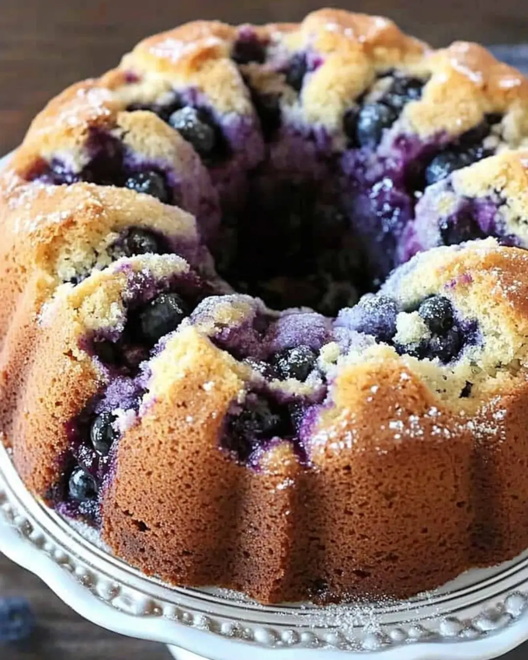 Blueberry Sour Cream Coffee Cake