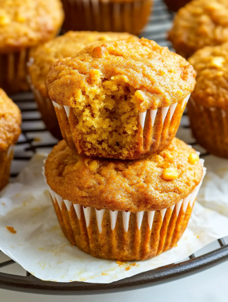 Easy Moist Carrot Muffins