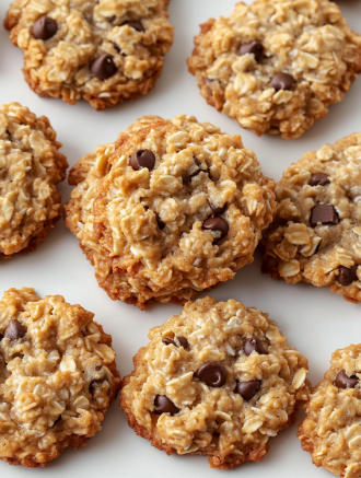 Crispy Oatmeal Chocolate Chip Cookies with Rice Krispies