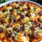 Cheesy Beef Pizza Casserole