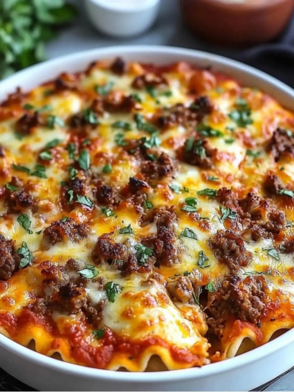 Cheesy Beef Pizza Casserole