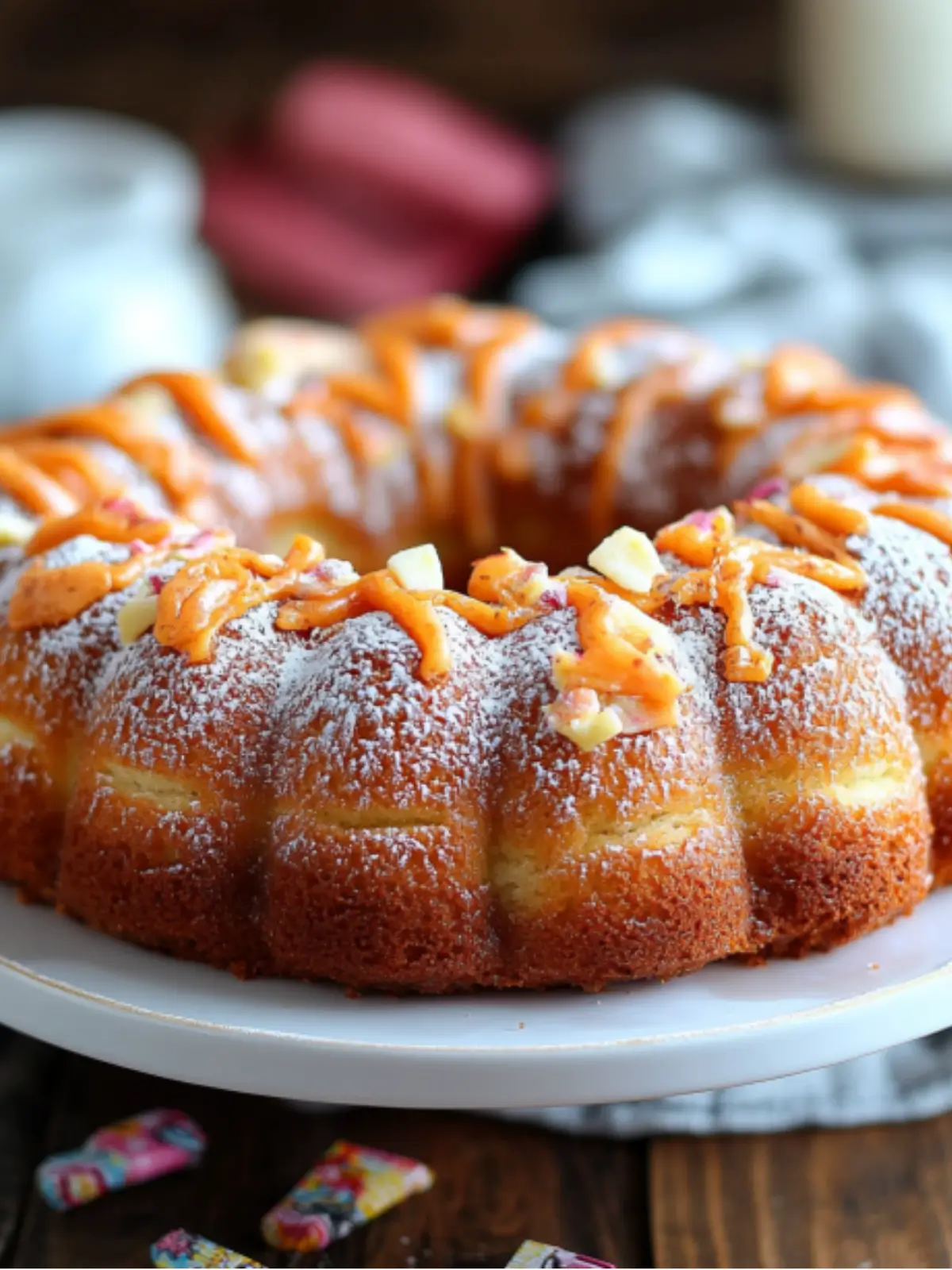 Hawaiian Roll Bundt Cake