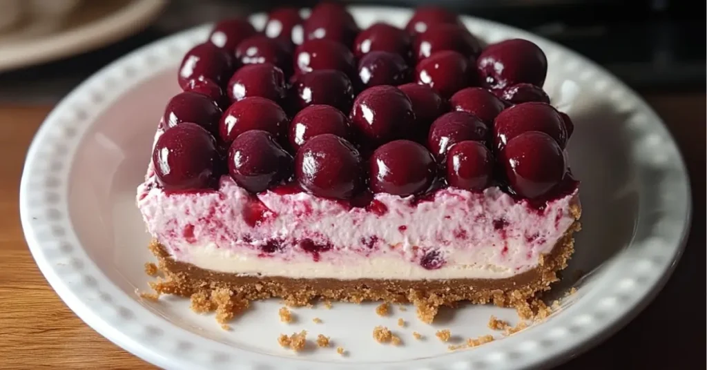 No Bake Cherry Cheesecake