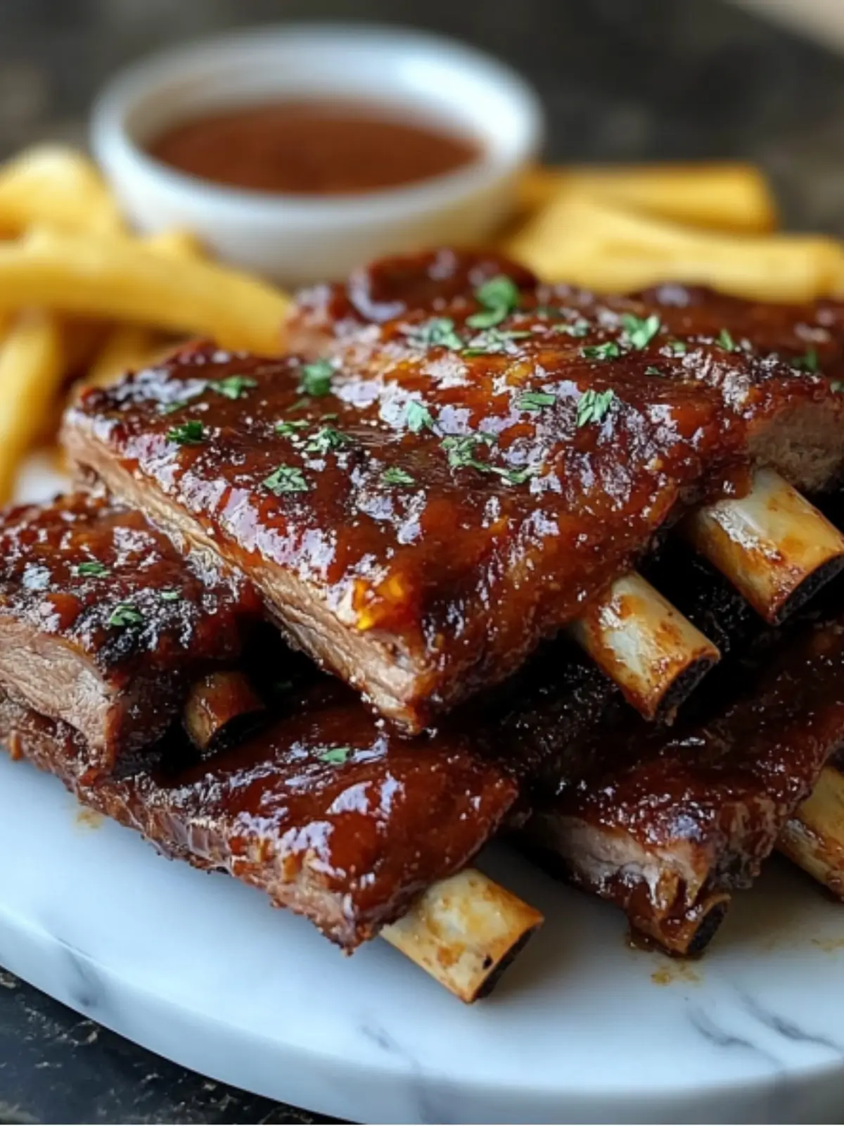 Slow Cooker Barbequed Beef Ribs