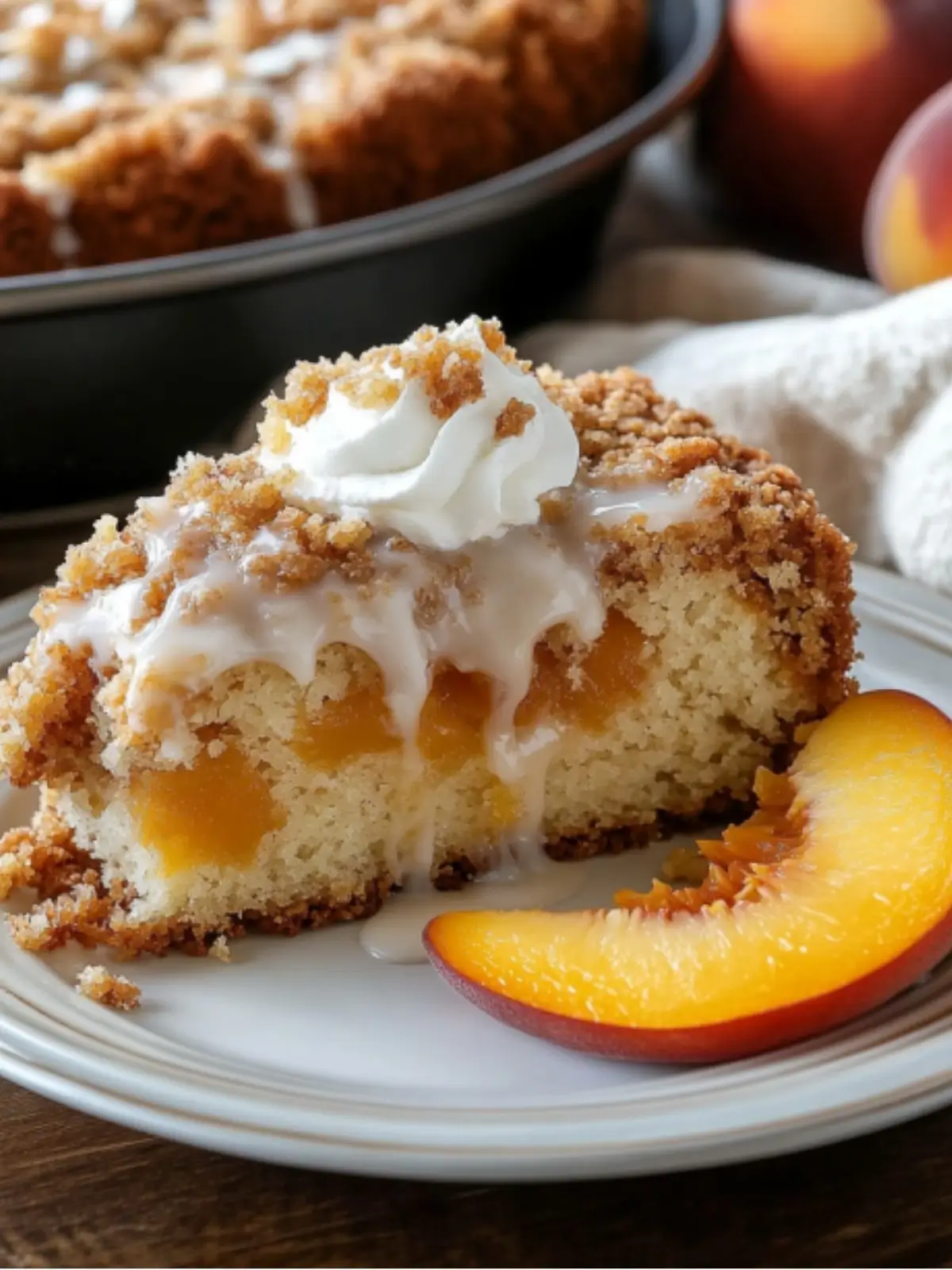 Southern Peach Crumb Cake