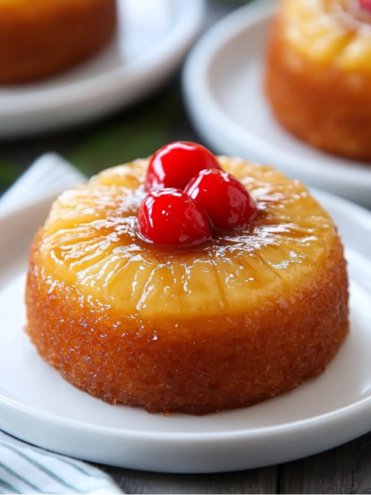 pineapple upside down cakes