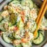 Easy California Roll Cucumber Salad