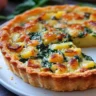 Cheesy Potato and Spinach Tart