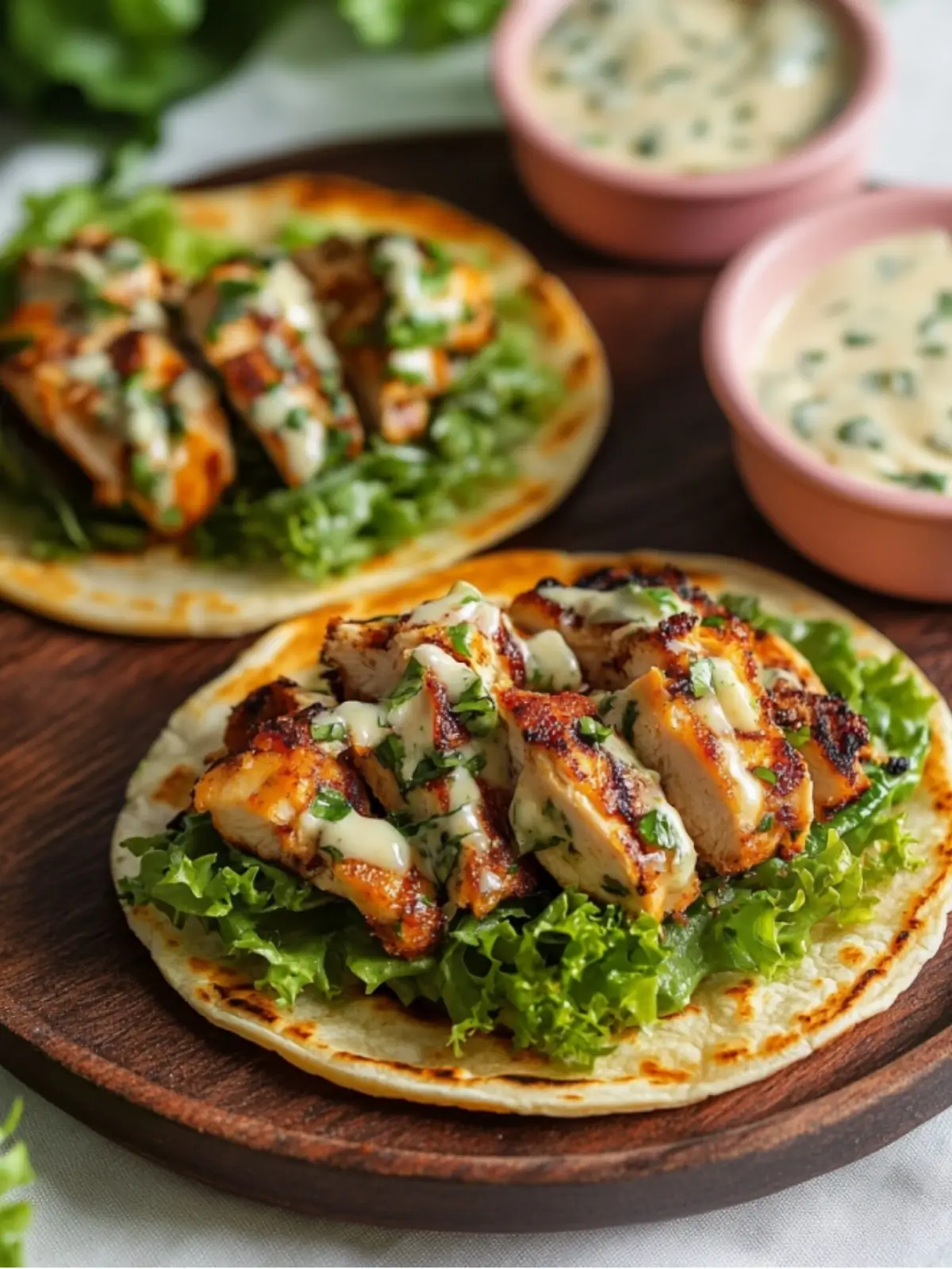 Chicken Caesar Tacos