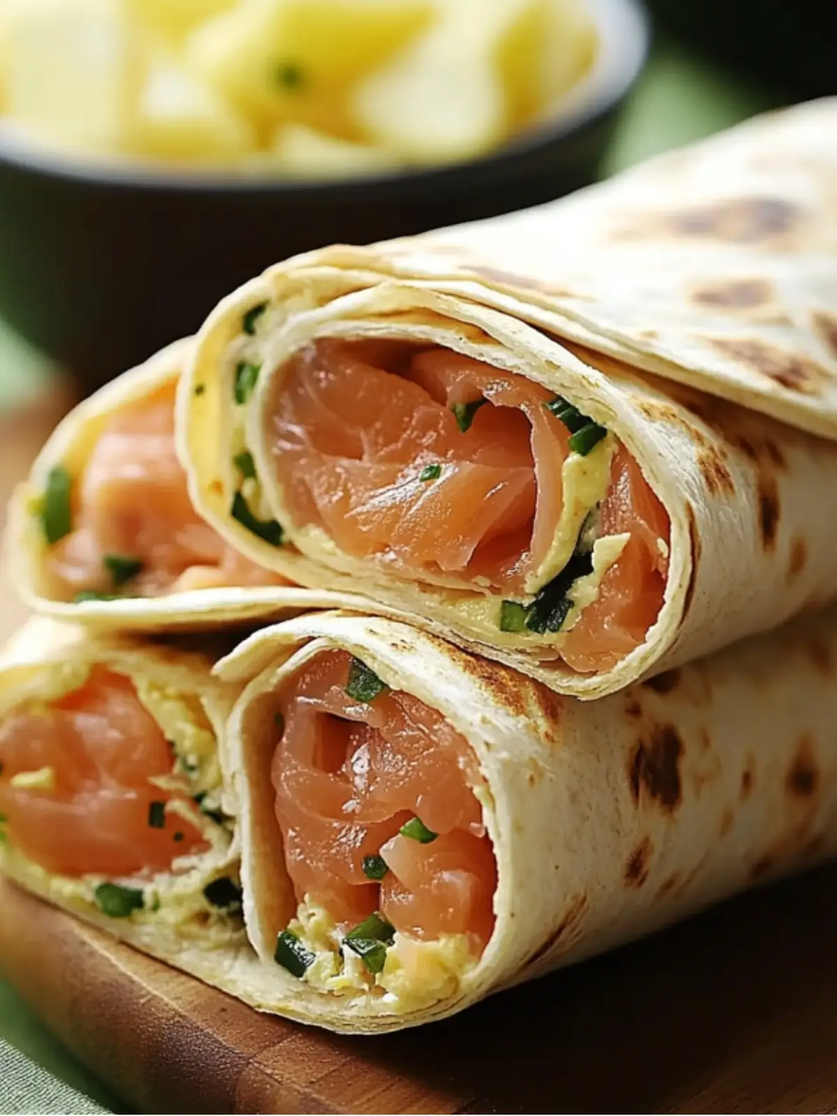 Smoked Salmon Breakfast Wrap